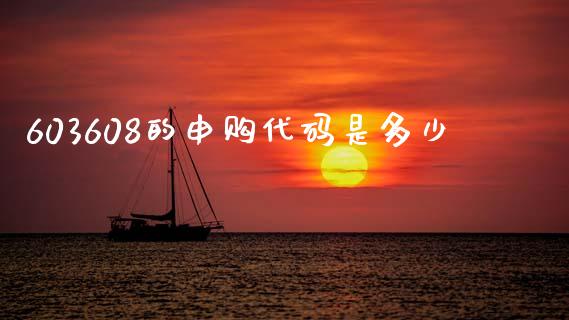 603608的申购代码是多少_https://cj004.lansai.wang_期货开户_第1张