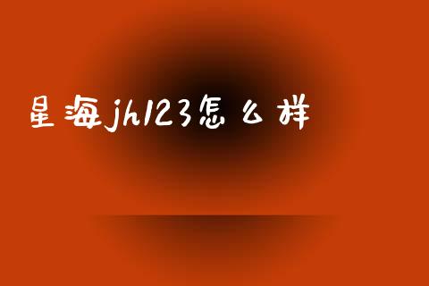 星海jh123怎么样_https://cj004.lansai.wang_债券资讯_第1张