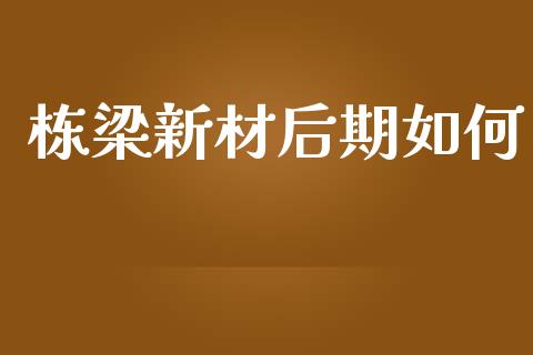 栋梁新材后期如何_https://cj004.lansai.wang_金融监管_第1张