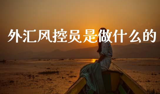 外汇风控员是做什么的_https://cj004.lansai.wang_期货开户_第1张