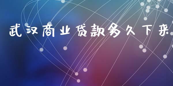 武汉商业贷款多久下来_https://cj004.lansai.wang_财经新闻_第1张