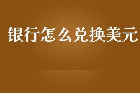 银行怎么兑换美元_https://cj004.lansai.wang_外汇交易_第1张