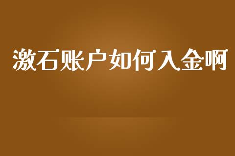 激石账户如何入金啊_https://cj004.lansai.wang_期货开户_第1张