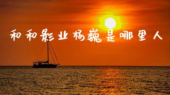 和和影业杨巍是哪里人_https://cj004.lansai.wang_期货开户_第1张