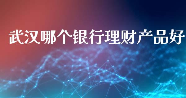 武汉哪个银行理财产品好_https://cj004.lansai.wang_债券资讯_第1张