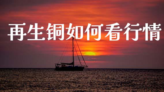 再生铜如何看行情_https://cj004.lansai.wang_金融监管_第1张