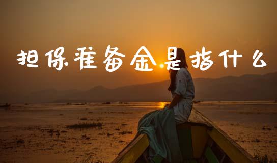 担保准备金是指什么_https://cj004.lansai.wang_财经新闻_第1张