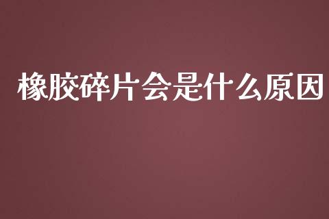 橡胶碎片会是什么原因_https://cj004.lansai.wang_财经新闻_第1张