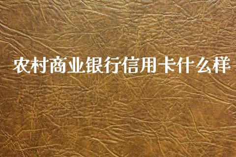 农村商业银行信用卡什么样_https://cj004.lansai.wang_债券资讯_第1张