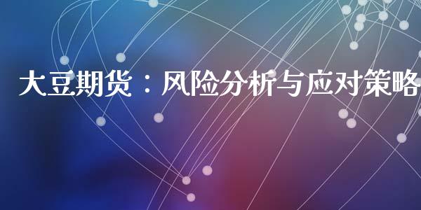 大豆期货：风险分析与应对策略_https://cj004.lansai.wang_金融监管_第1张