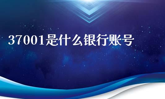 37001是什么银行账号_https://cj004.lansai.wang_外汇交易_第1张