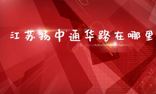 江苏扬中通华路在哪里_https://cj004.lansai.wang_全球市场_第1张