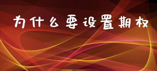 为什么要设置期权_https://cj004.lansai.wang_全球市场_第1张