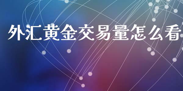 外汇黄金交易量怎么看_https://cj004.lansai.wang_金融监管_第1张