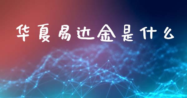 华夏易达金是什么_https://cj004.lansai.wang_财经新闻_第1张