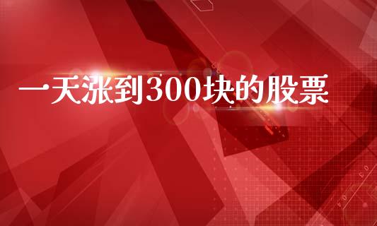 一天涨到300块的股票_https://cj004.lansai.wang_金融监管_第1张
