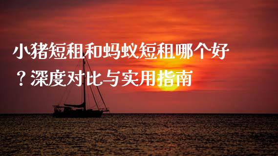 小猪短租和蚂蚁短租哪个好？深度对比与实用指南_https://cj004.lansai.wang_全球市场_第1张