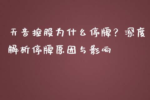 天音控股为什么停牌？深度解析停牌原因与影响_https://cj004.lansai.wang_期货开户_第1张