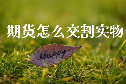 期货怎么交割实物_https://cj004.lansai.wang_债券资讯_第1张