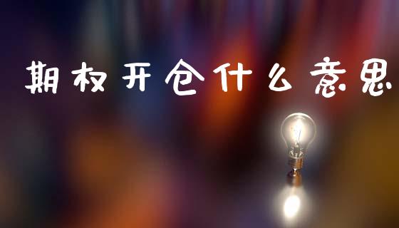 期权开仓什么意思_https://cj004.lansai.wang_全球市场_第1张