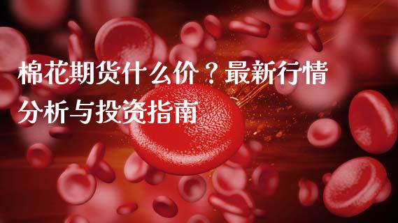 棉花期货什么价？最新行情分析与投资指南_https://cj004.lansai.wang_全球市场_第1张