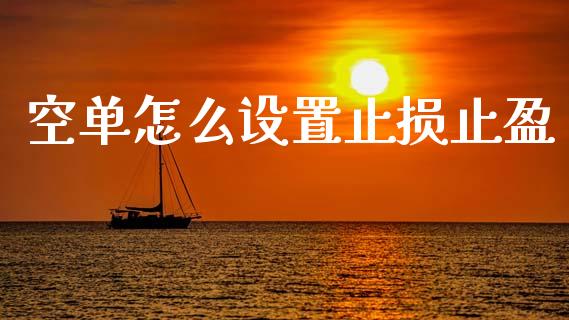 空单怎么设置止损止盈_https://cj004.lansai.wang_外汇交易_第1张