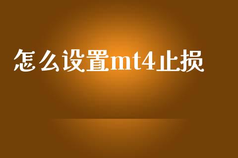 怎么设置mt4止损_https://cj004.lansai.wang_外汇交易_第1张