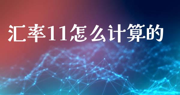 汇率11怎么计算的_https://cj004.lansai.wang_全球市场_第1张
