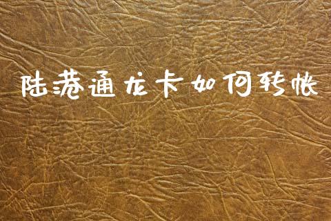陆港通龙卡如何转帐_https://cj004.lansai.wang_期货开户_第1张