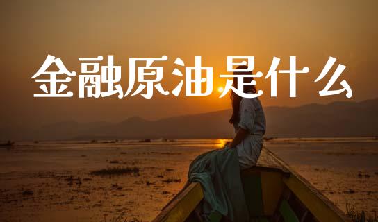 金融原油是什么_https://cj004.lansai.wang_全球市场_第1张