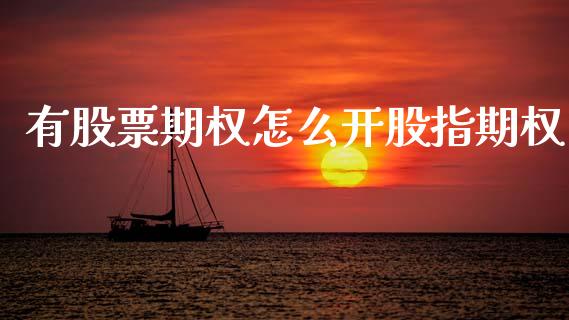 有股票期权怎么开股指期权_https://cj004.lansai.wang_债券资讯_第1张