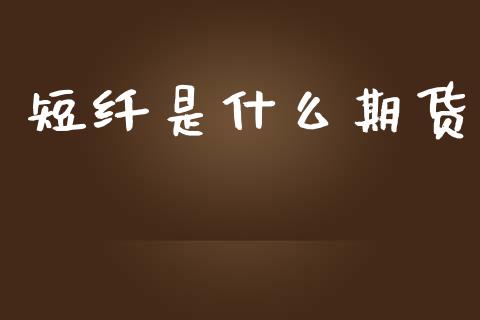 短纤是什么期货_https://cj004.lansai.wang_财经新闻_第1张