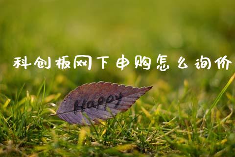 科创板网下申购怎么询价_https://cj004.lansai.wang_债券资讯_第1张