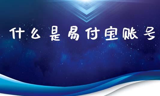 什么是易付宝账号_https://cj004.lansai.wang_财经新闻_第1张