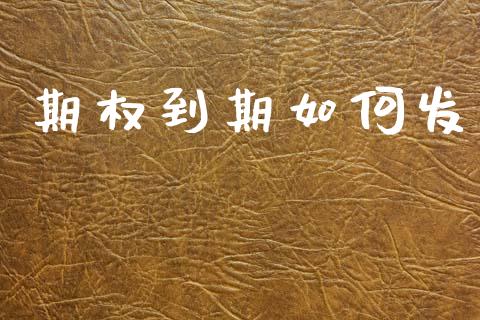 期权到期如何发_https://cj004.lansai.wang_金融监管_第1张