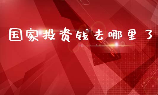 国家投资钱去哪里了_https://cj004.lansai.wang_财经新闻_第1张