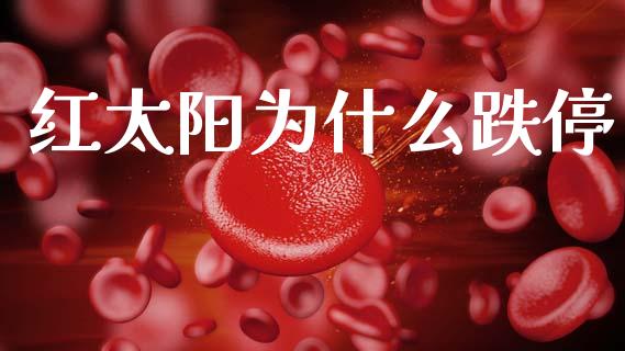 红太阳为什么跌停_https://cj004.lansai.wang_金融监管_第1张
