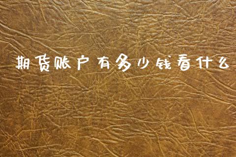期货账户有多少钱看什么_https://cj004.lansai.wang_期货开户_第1张