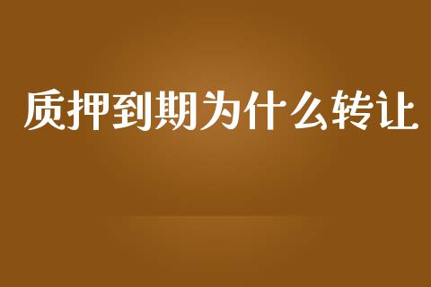 质押到期为什么转让_https://cj004.lansai.wang_债券资讯_第1张