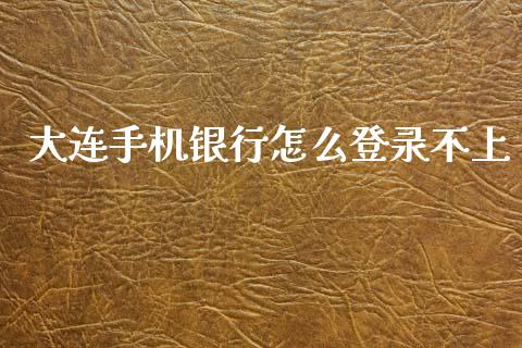 大连手机银行怎么登录不上_https://cj004.lansai.wang_财经新闻_第1张