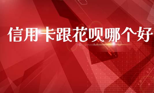 信用卡跟花呗哪个好_https://cj004.lansai.wang_财经新闻_第1张