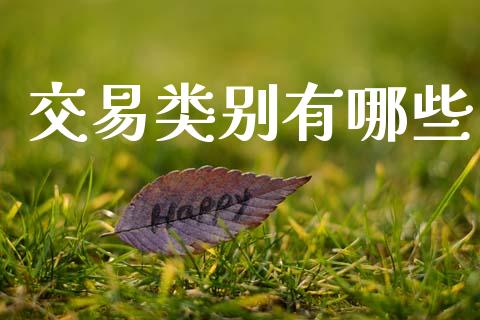 交易类别有哪些_https://cj004.lansai.wang_金融监管_第1张