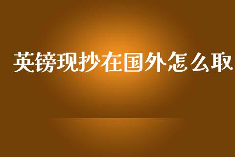 英镑现抄在国外怎么取_https://cj004.lansai.wang_金融监管_第1张