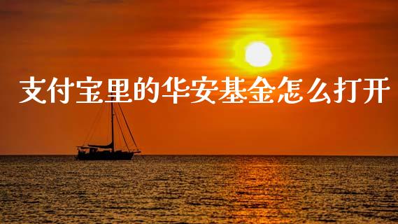 支付宝里的华安基金怎么打开_https://cj004.lansai.wang_外汇交易_第1张