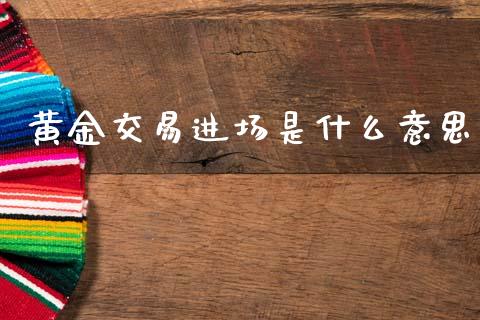 黄金交易进场是什么意思_https://cj004.lansai.wang_金融监管_第1张