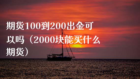 期货100到200出金可以吗（2000块能买什么期货）_https://cj004.lansai.wang_期货开户_第1张