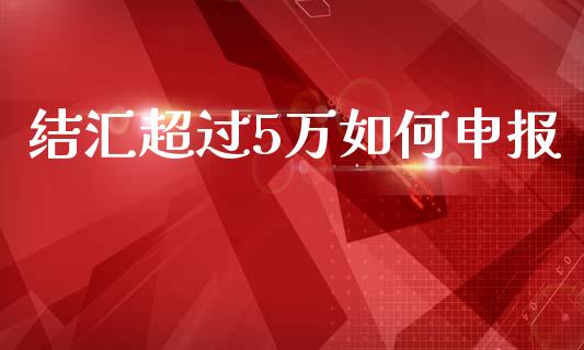 结汇超过5万如何申报_https://cj004.lansai.wang_债券资讯_第1张