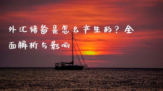 外汇储备是怎么产生的？全面解析与影响_https://cj004.lansai.wang_金融监管_第1张