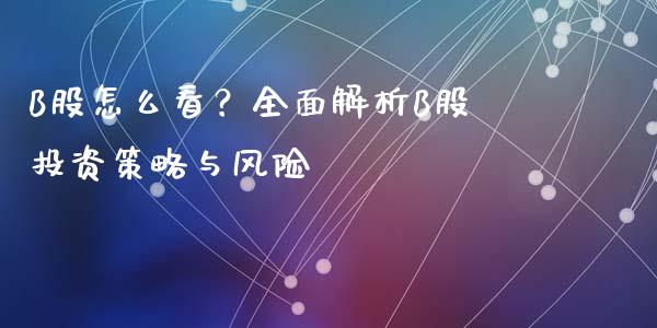 B股怎么看？全面解析B股投资策略与风险_https://cj004.lansai.wang_外汇交易_第1张