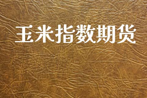 玉米指数期货_https://cj004.lansai.wang_外汇交易_第1张